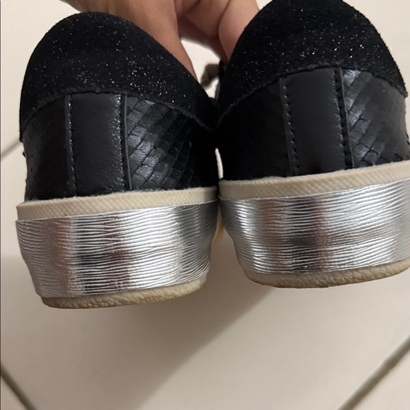 Dolce Vita Black Sneakers with Cream Laces - Picture 5 of 6